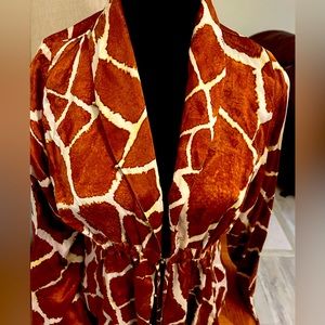 Roberto Cavalli  TWO PIECE Vintage Authentic Silk Blouse 44 “ Gently Worn “